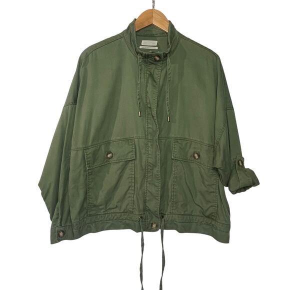 URBAN OUTFITTERS Women’s Pepita Olive Green Utility Jacket medium - Picture 3 of 6